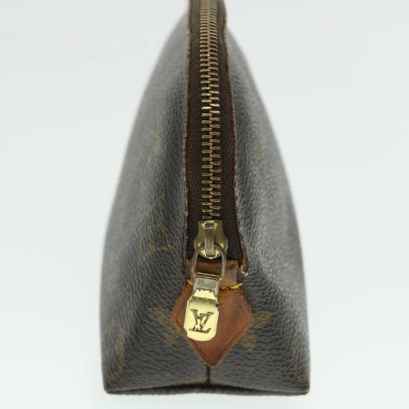 LOUIS VUITTON Monogram Pochette Cosmetic PM Cosmetic Pouch M47515 LV Auth 51146 - Picture 4 of 16